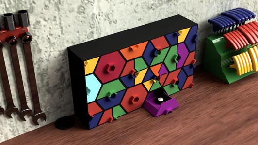 Selectagon - Subdivided Hexagon Storage System