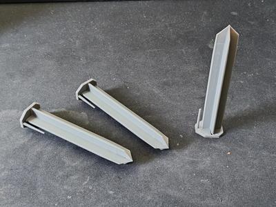 Border wire stake for robot mowers and Landroid