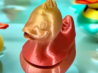 Rubber Ducky Dino Fidget Clicker Toy