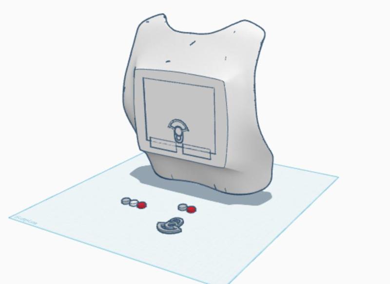 Snowtrooper commander backplate