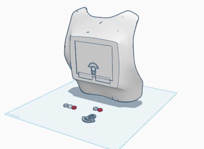 Snowtrooper commander backplate
