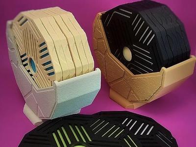 Kumiko Coaster Set with Dual Stand Options 