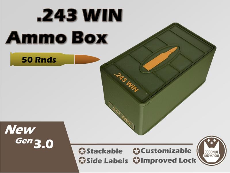 Ammo Storage Box .243 WIN - 50 Round