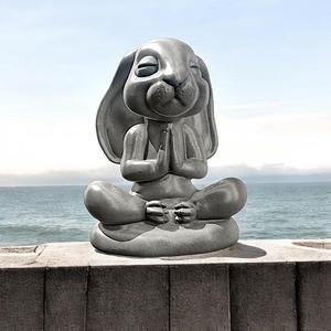 Rabbit Meditating
