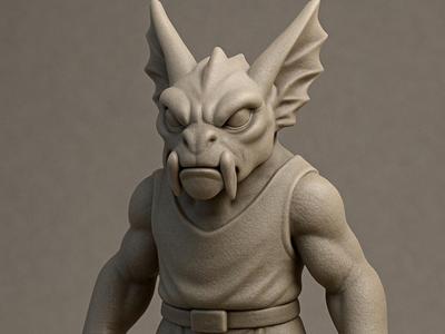 Brutal alien warrior