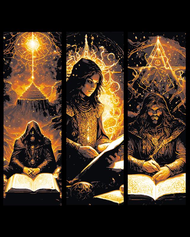 The owners of the mystical and fantasy knowledge will control the future - Set of Bookmarks