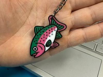 Trout Keychain