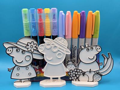 Peppa Pig Summer Vibes Diy Color No Ams