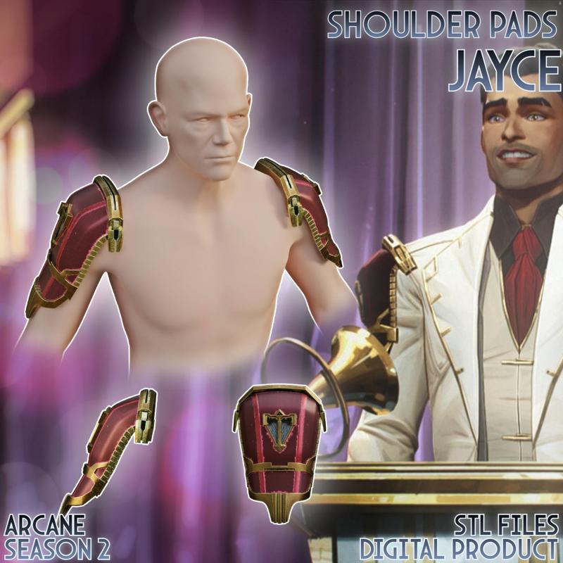 Jayce Cosplay Shoulder Pads Arcane League of Legends