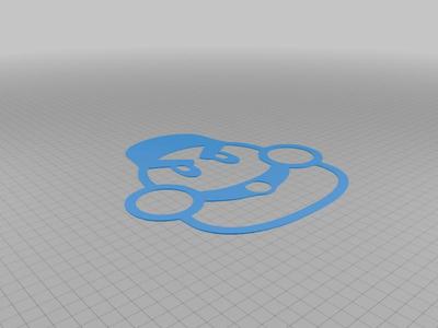 Kirby Enemy: Chilly (2D Wall Art)