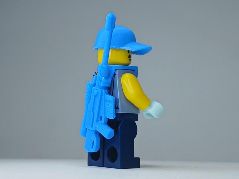 Sniper rifle sling back carry Minifigure Brick