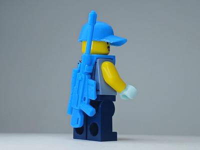 Sniper rifle sling back carry Minifigure Brick