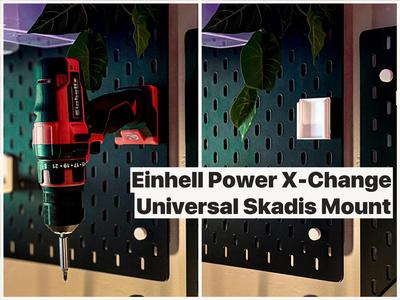 Einhell Power X-Change (e.g. drill) Skadis Mount