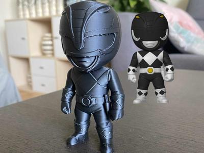 Black Power Ranger Chibi style