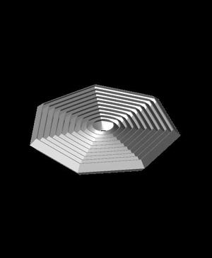 Heptagon Concentric Fidget toy -Torture test (EASY)