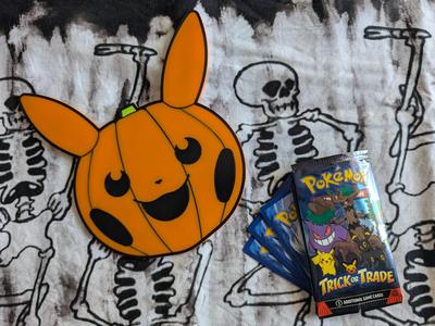 Pokemon TCG Trick or Trade Trail Marker/ Plaque