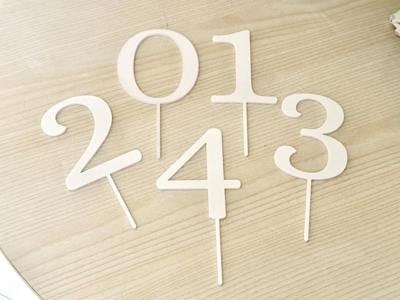Cake Topper – Numbers for Birthday Cakes or Other Occasions