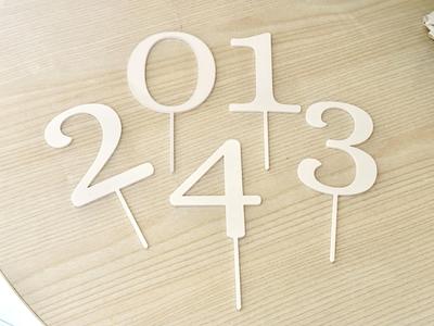 Cake Topper – Numbers for Birthday Cakes or Other Occasions