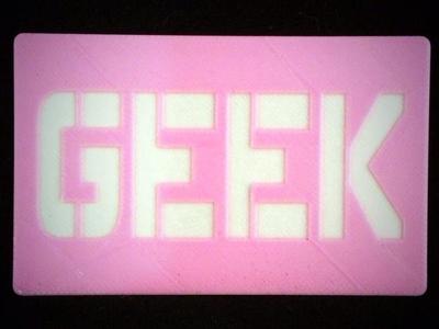 Geek Card - @mathgrrl Edition