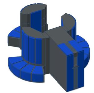 YMPi – Cray YMP-8 Model D case for a Raspberry Pi