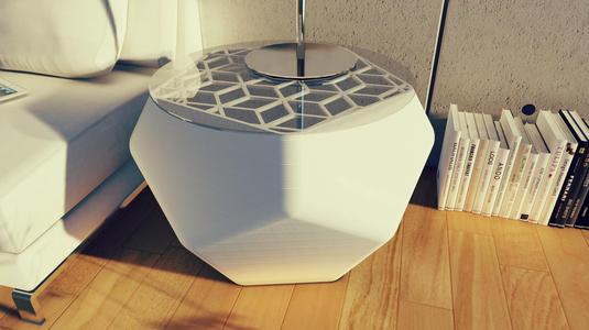 Geometric End Table