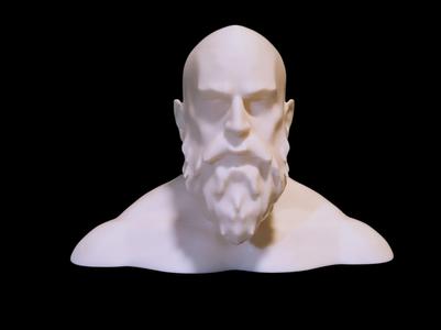 Kratos Bust from God of War - Au Naturel