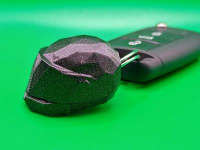 Helmet keychain - low poly