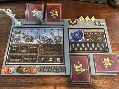 Heroes of Might and Magic Town and Player Boards