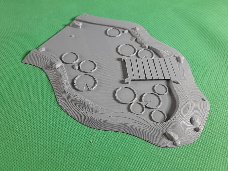 Modular Wargaming Terrain, Pond
