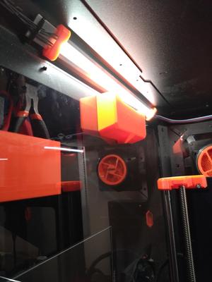 Enclosure simple led strip mount
