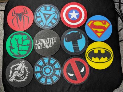 marvel and dc coasters