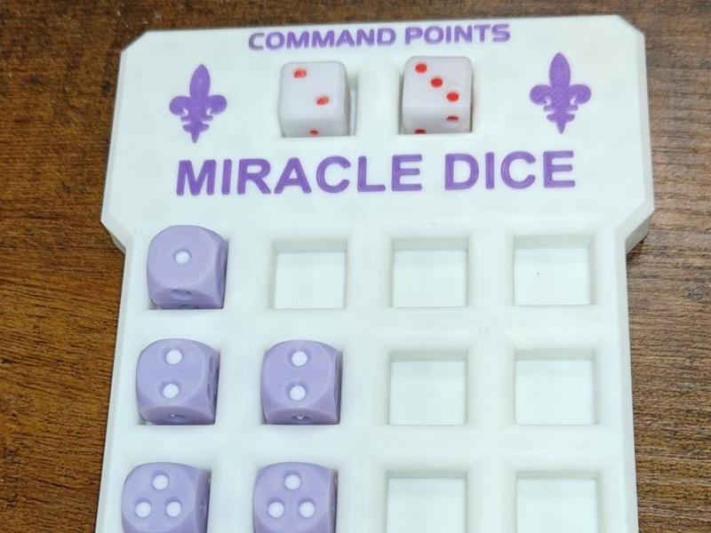 Miracle Dice Tray for Warhammer 40K 6 x 4 