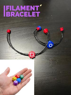 Squid Game Gonggi Bracelet – 3D Printed Wearable with Filament Thread 