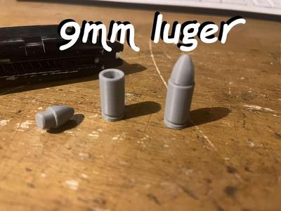 Imitation of a 9mm Luger cartridge, ammo