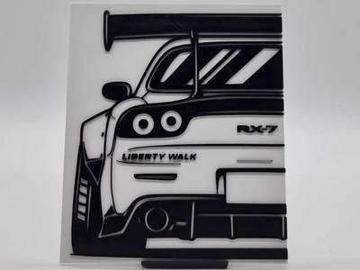 2D Wall Art Mazda RX-7 FD Liberty Walk