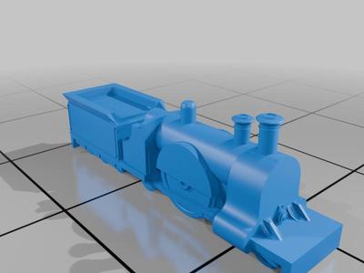 Single Wheeler Fiction Steam Locomotive Switcher 1:700 Scale