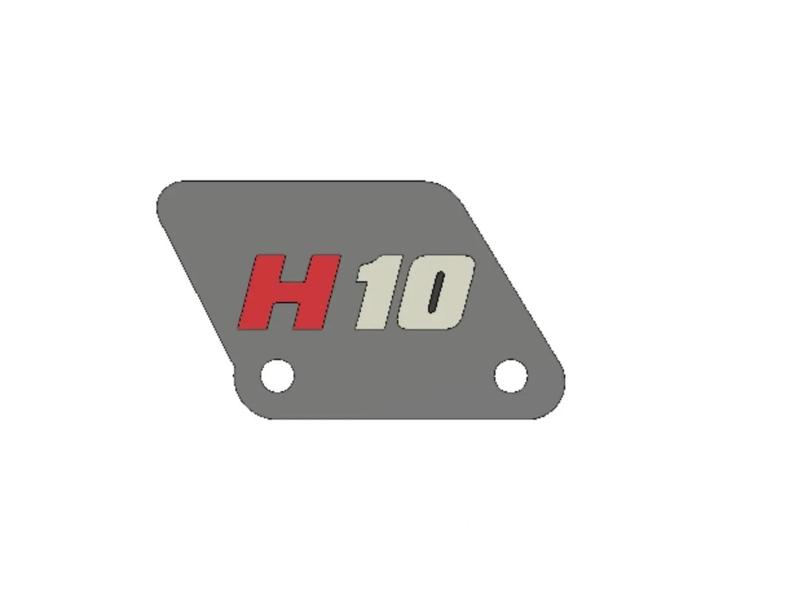 Vanquish H10 OPTIC Rear Spoiler (Multicolor 3D Printed H10 Rear Wing)