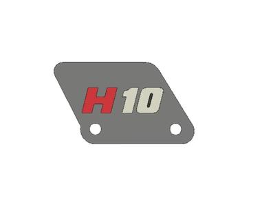 Vanquish H10 OPTIC Rear Spoiler (Multicolor 3D Printed H10 Rear Wing)