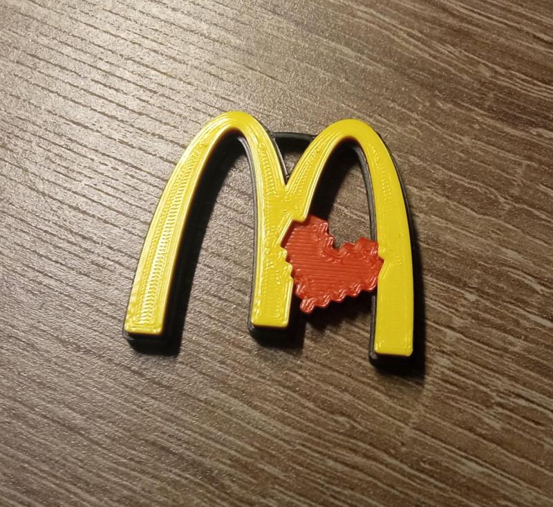 Mcdonald's logo keychain