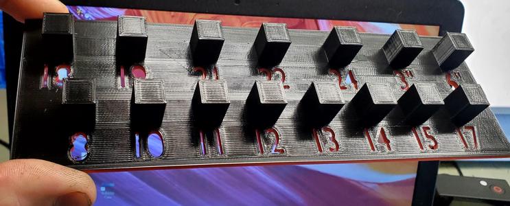 1/2 Deep impact socket rack