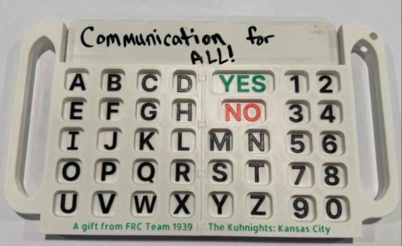 Alphabet Board with Keyguards: Communication