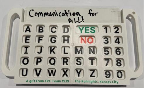 Alphabet Board with Keyguards: Communication
