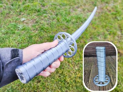 Collapsible Katana (Print in place)