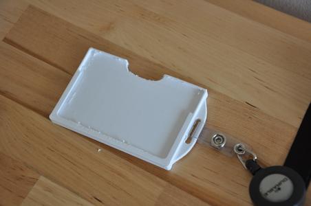 Double ID badge holder
