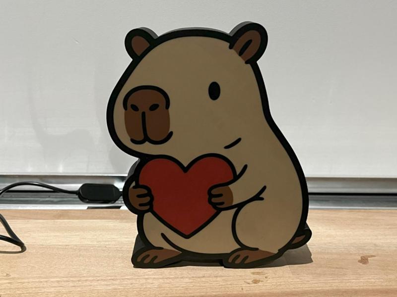 Capybara with Heart Lightbox
