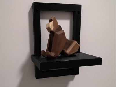 Design Wall shelf (Not the monkey) 180x240x130mm