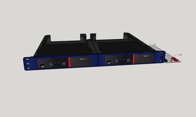 Lenovo Tiny PC 2x 1U Server Rack Mount