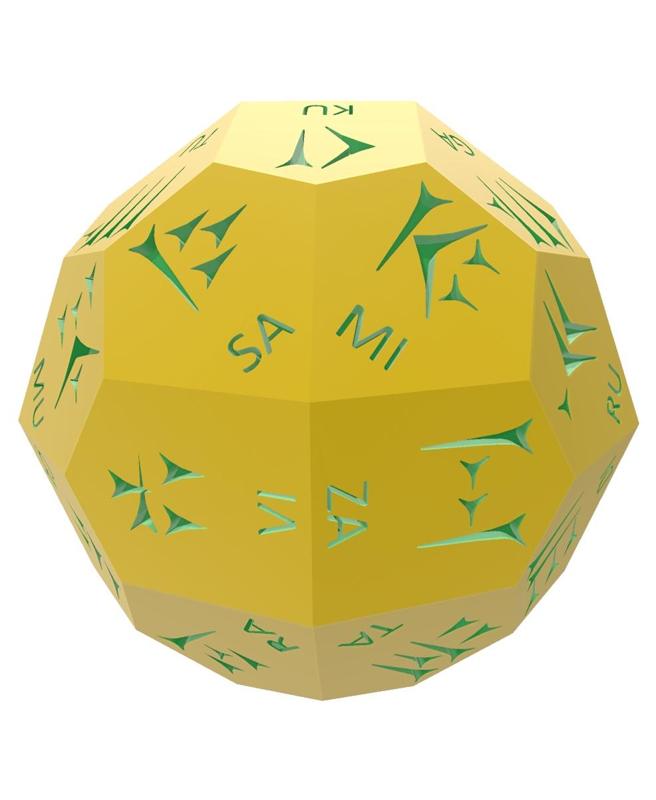 Old Persian Cuneiform d36 Polyhedral Die