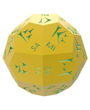 Old Persian Cuneiform d36 Polyhedral Die