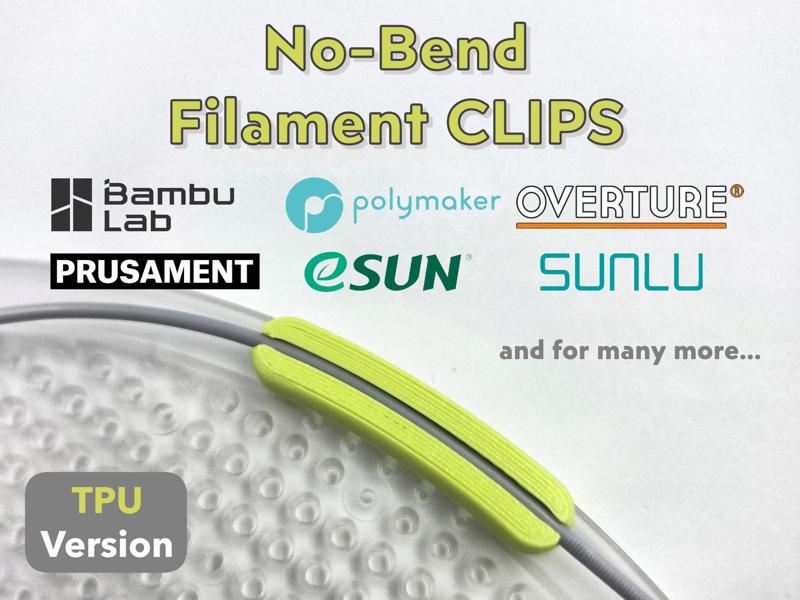 No-Bend Filament Clips – TPU Version (5 Brands)